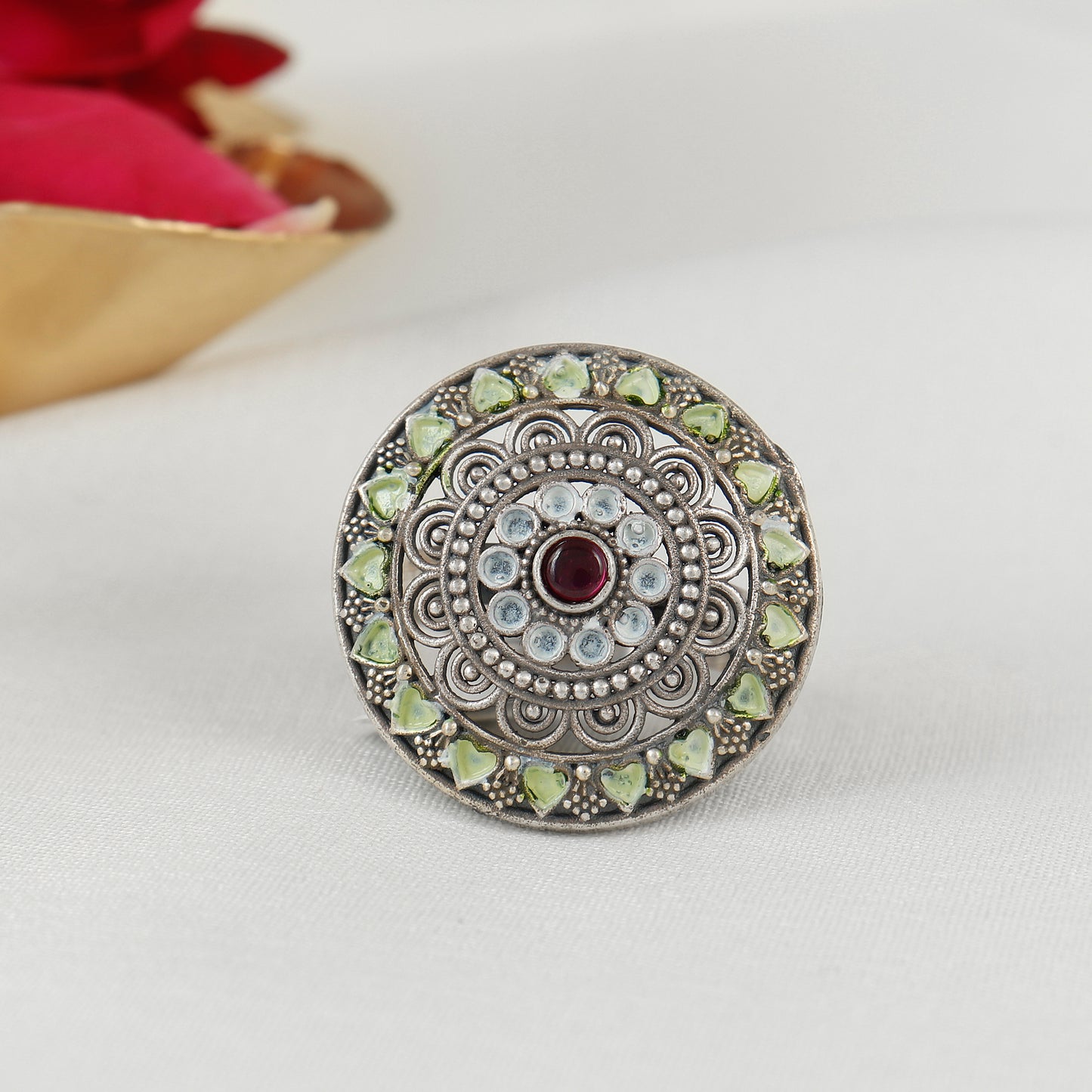 Radiant Loop Silver Ring