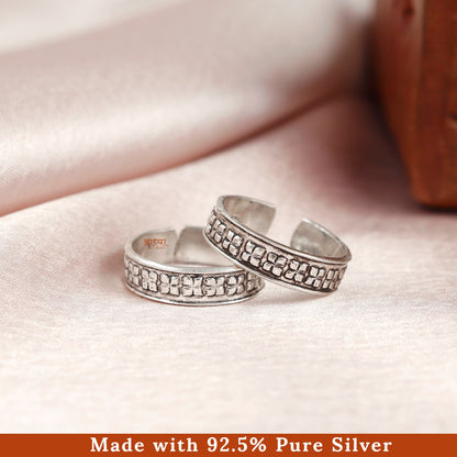 Antique Everyday Pure Silver Band Toe Ring