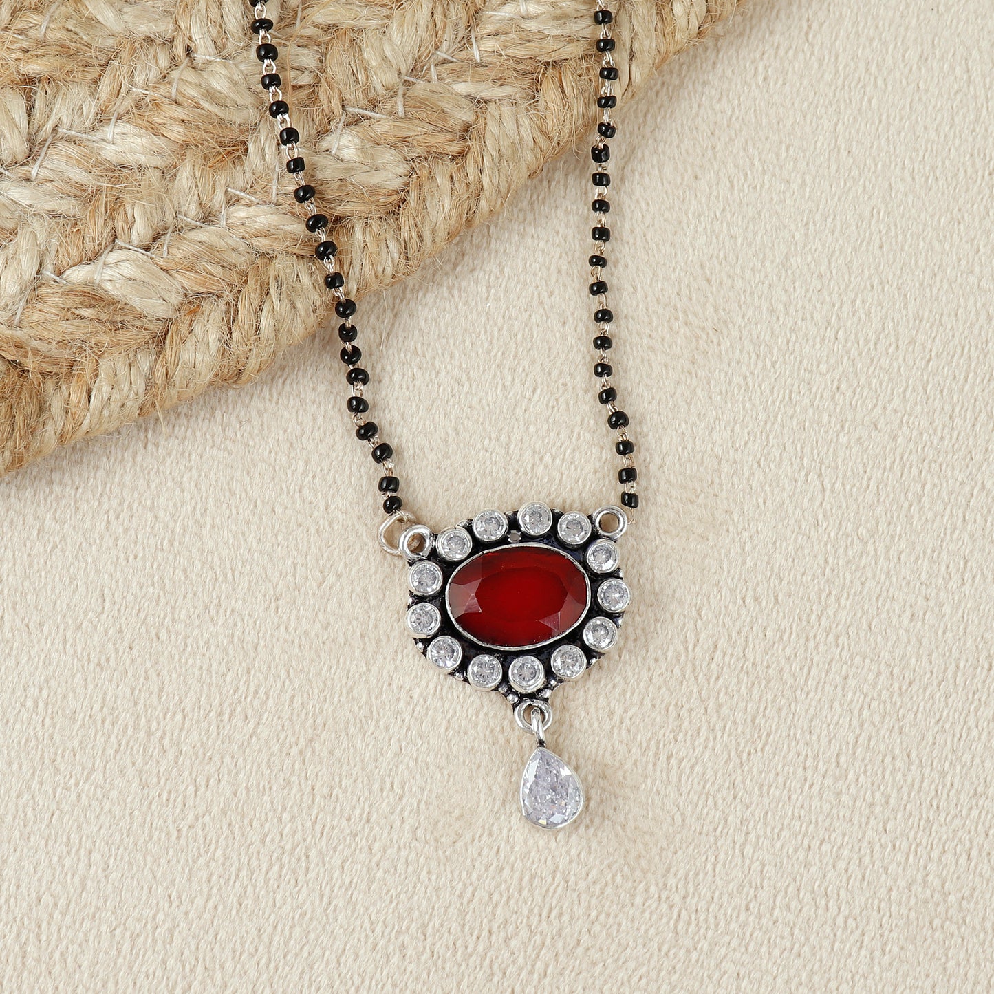 Celestial Glow Silver Mangalsutra