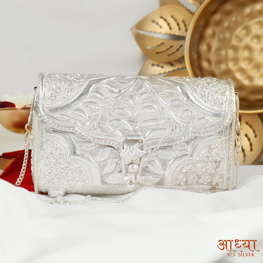 Mesmerizing Statement Piece Silver Purse