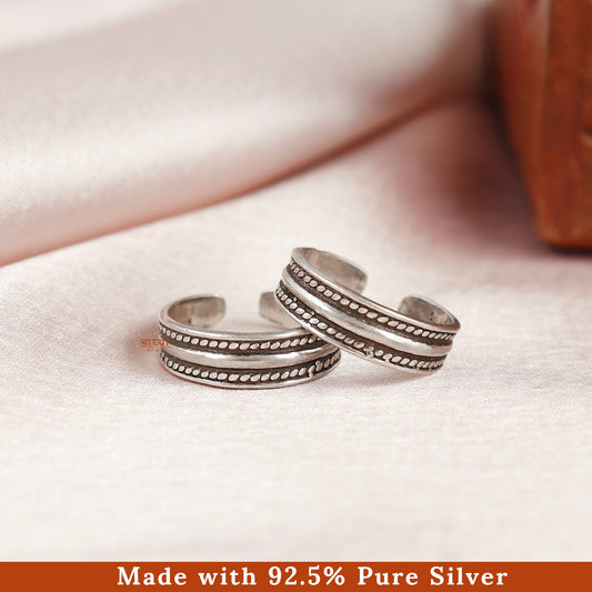 Plain Silver Band Toe Ring