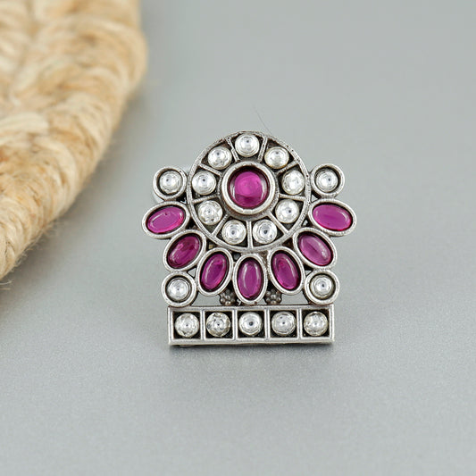 Royalty Radiant Adjustable Silver Ring