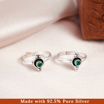 Silver  Minimalist Mini Round Toe Ring