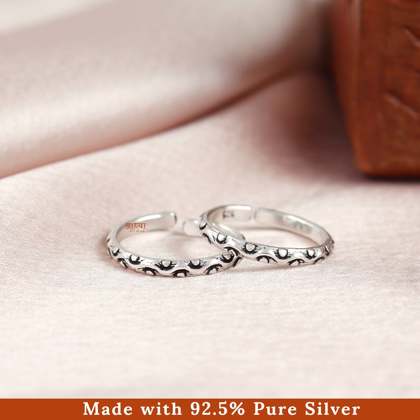 Snake Style Band Silver Toe Ring