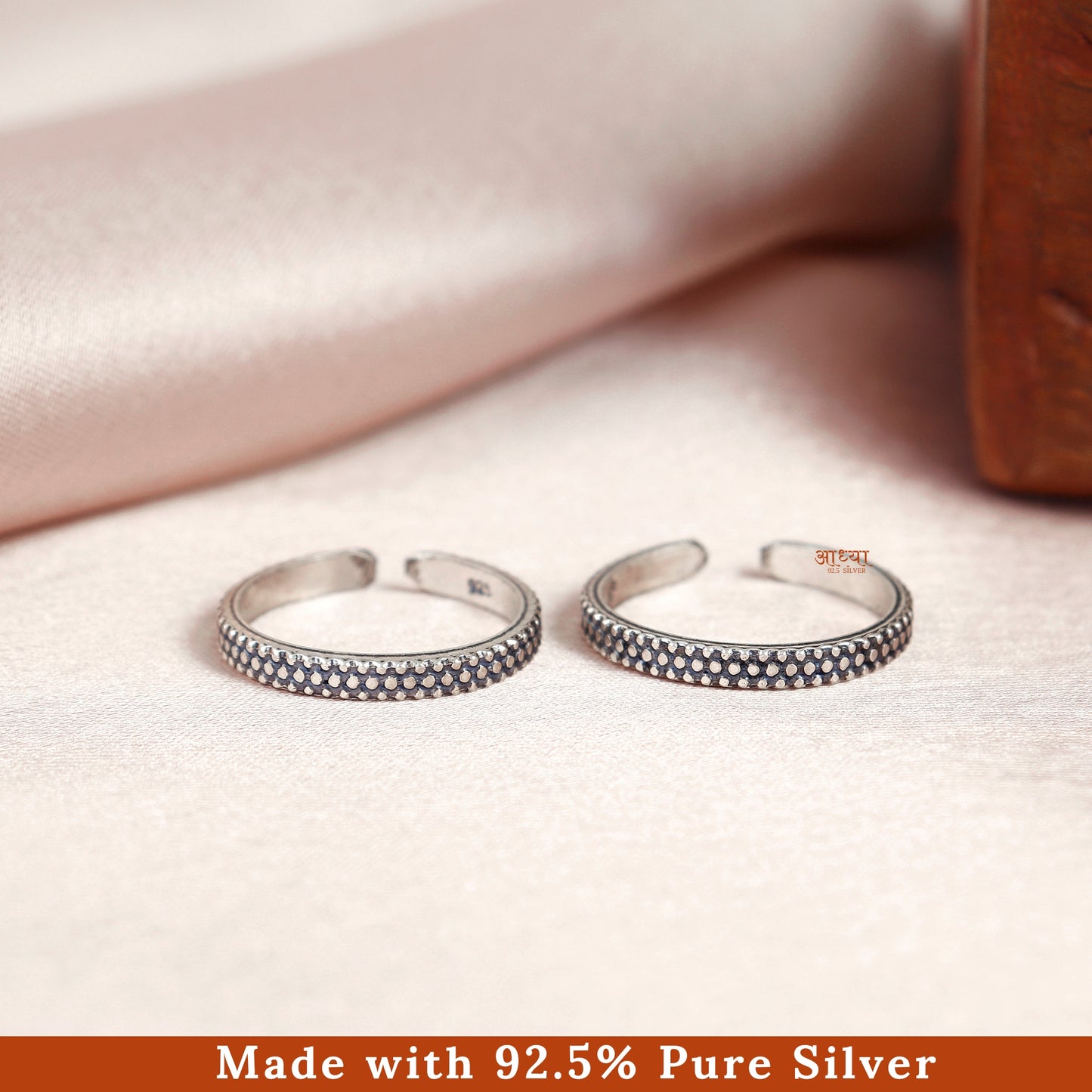 Twilight Everyday Band Silver Toe Ring