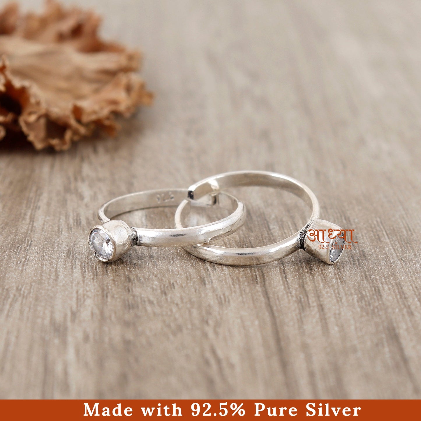 Moonlight Circle Silver Toe Ring